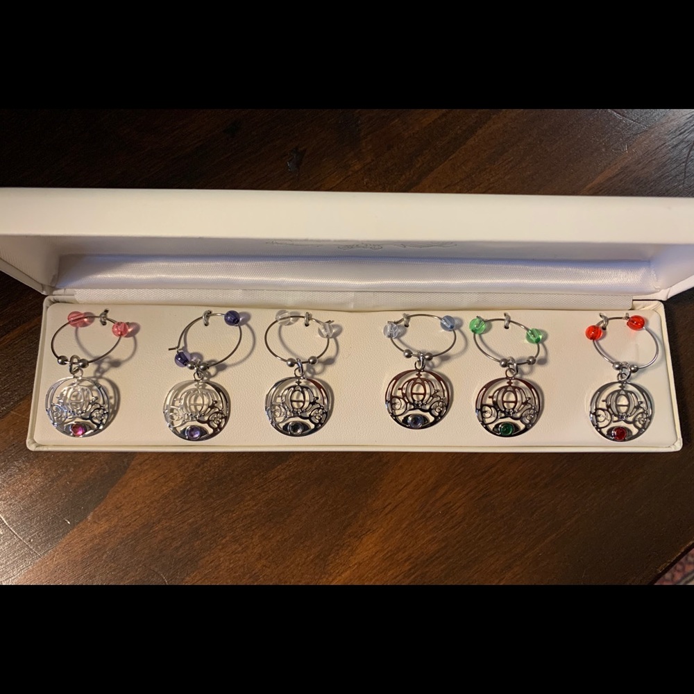 NIB David Tutera For Disney Drink Charms